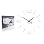 Duży nowoczesny zegar ścienny Mase XL biały