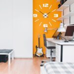 Duży nowoczesny zegar ścienny Mase XL biały