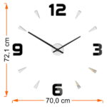 Lustrzany zegar ścienny Shot