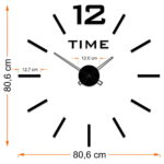 Nowoczesny zegar ścienny Linea V1