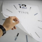 Nowoczesny zegar ścienny Linea V1