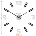 Lustrzany zegar ścienny Howart