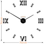 Nowoczesny rzymski zegar ścienny Romanus L