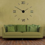 Nowoczesny rzymski zegar ścienny Romanus L