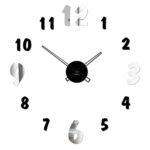 Zegar ścienny Fajny lustrzano-czarny