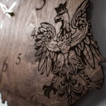 Patriotyczny zegar na ścianę