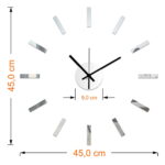 Lustrzany zegar ścienny Classic