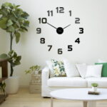 Zegar ścienny Samfire – czarny