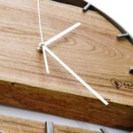 Okrągły zegar loftowy Time&Double 40 cm stalowo-drewniany