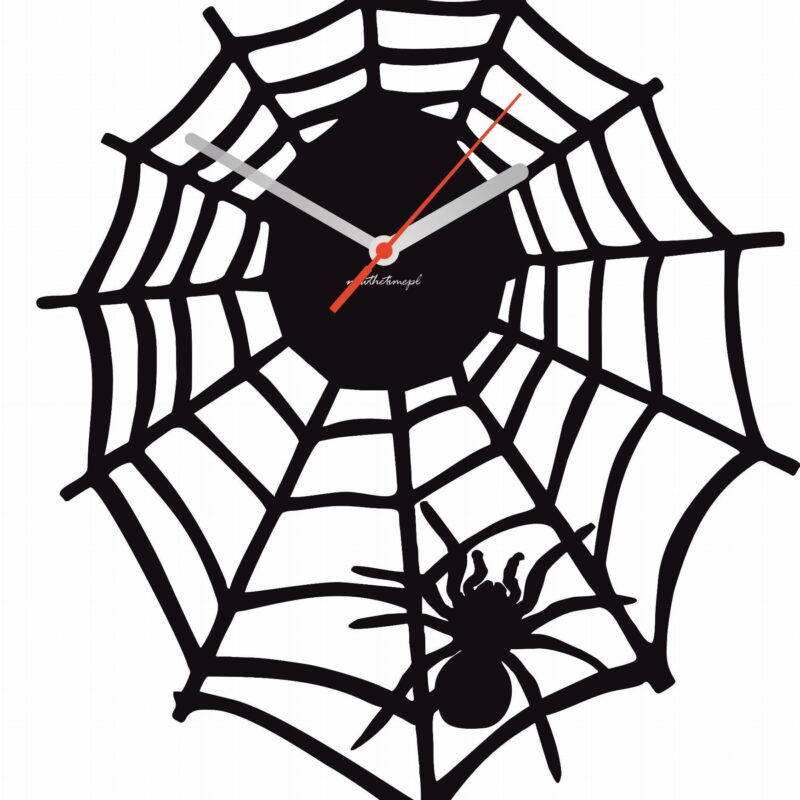 Zegar ścienny Buibui czarny 30 x 37 cm